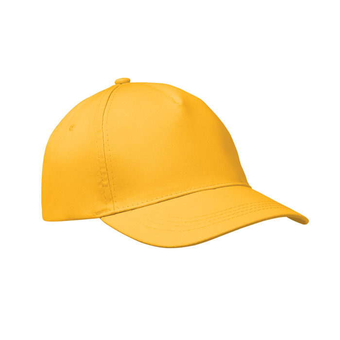 BUZZ - Baseball cap 5 panels 160g/m² - gelb