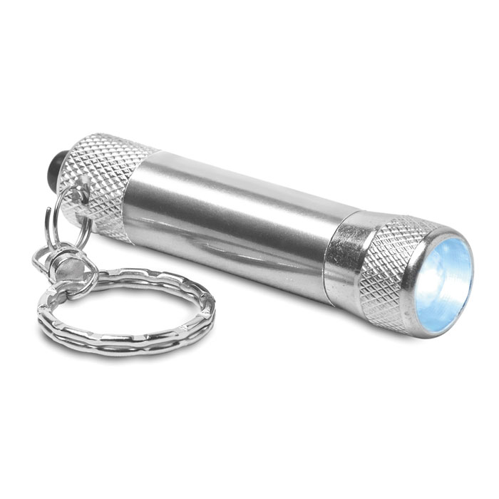 ARIZO - Schlüsselring Mini-Leuchte - silber