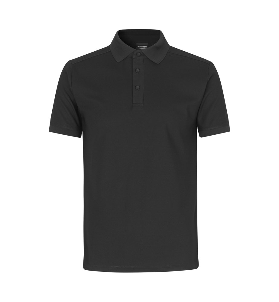 GEYSER polo shirt | functional - Schwarz (C-900)