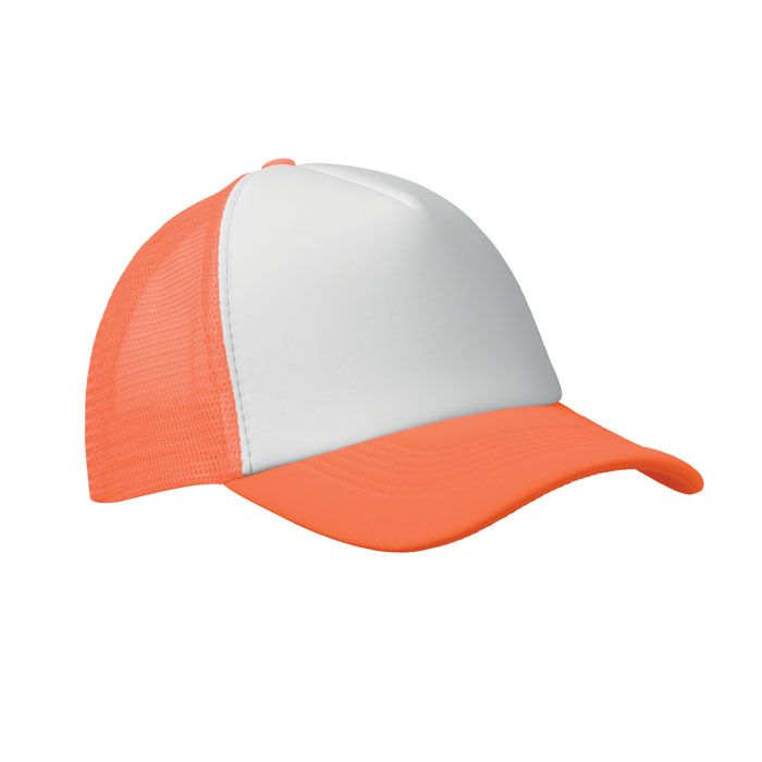 BUBBLE - Trucker cap 5 panels - Neon Orange