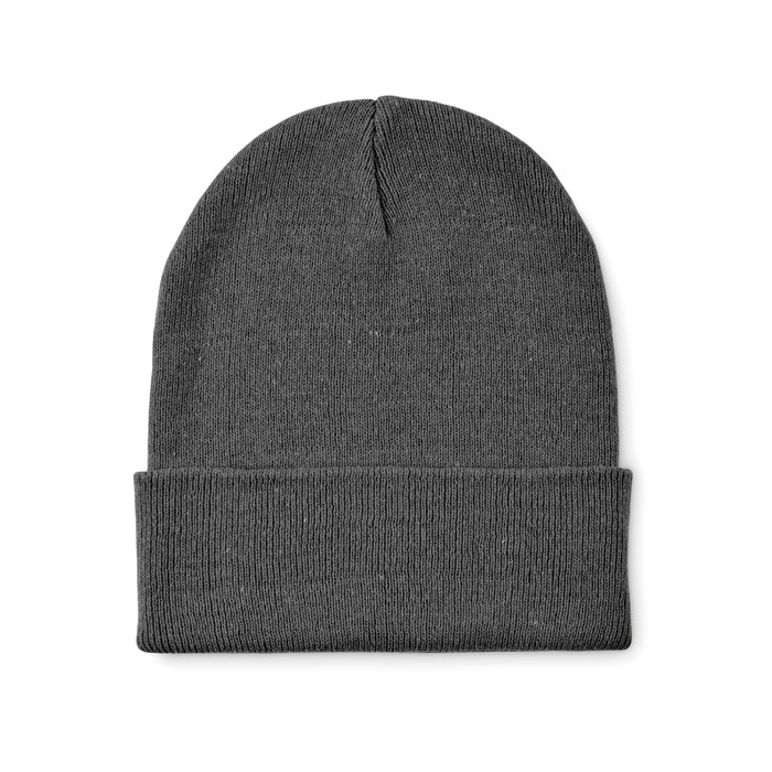 BEANIX - Beanie mit Bündchen - steingrau