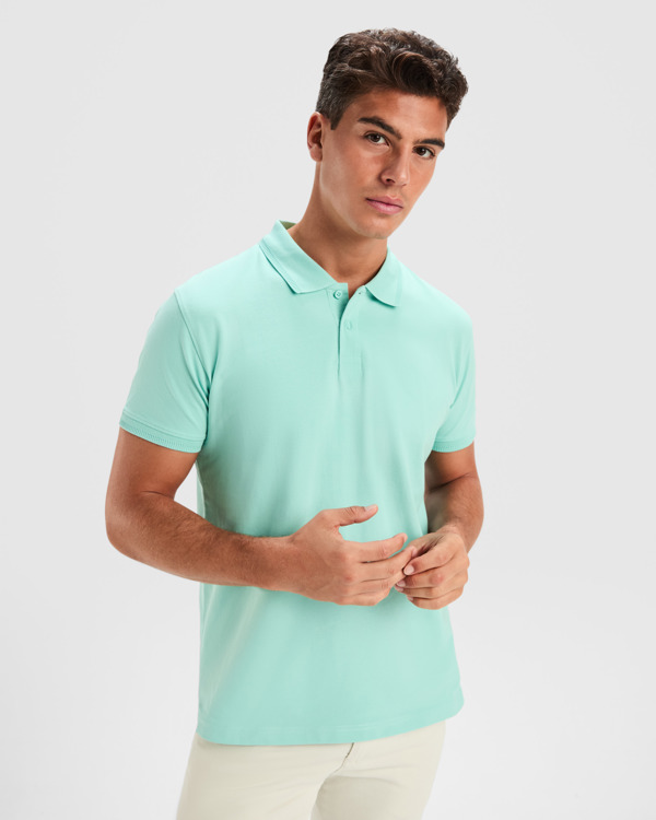 POLOSHIRT WOS S/M ROSETTE