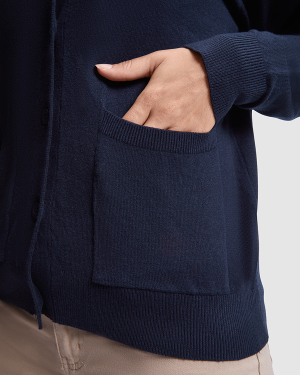 CARDIGAN EXPLORER WOMAN S/M NAVY BLUE