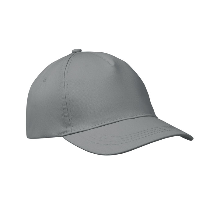 BUZZ - Baseball cap 5 panels 160g/m² - grau