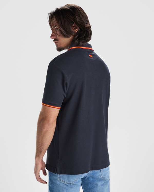 POLOSHIRT NATION S/3XL BLACK
