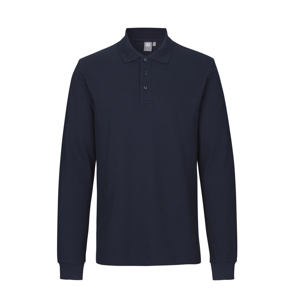 Langarm Poloshirt | Stretch - Navy (C-790)