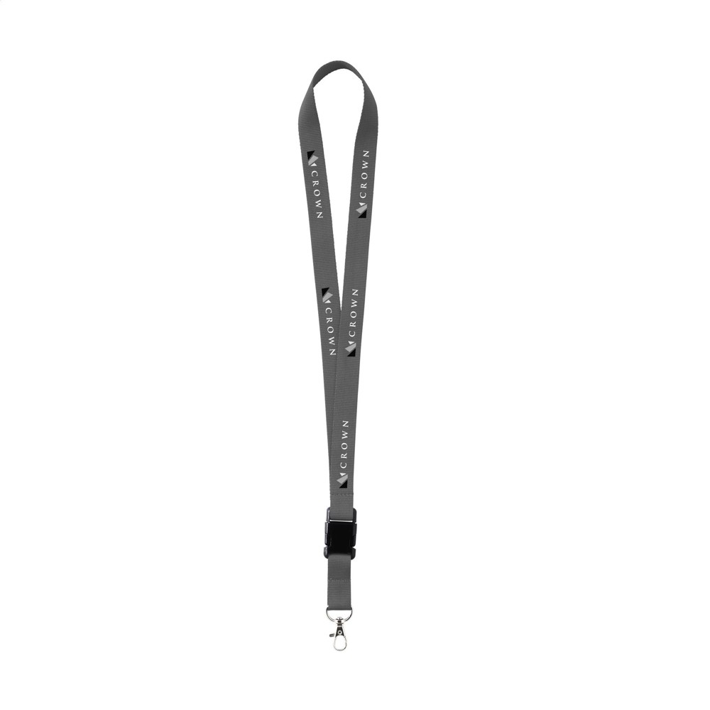 KeyCord 2 cm Schlüsselband - grau (± PMS 431)
