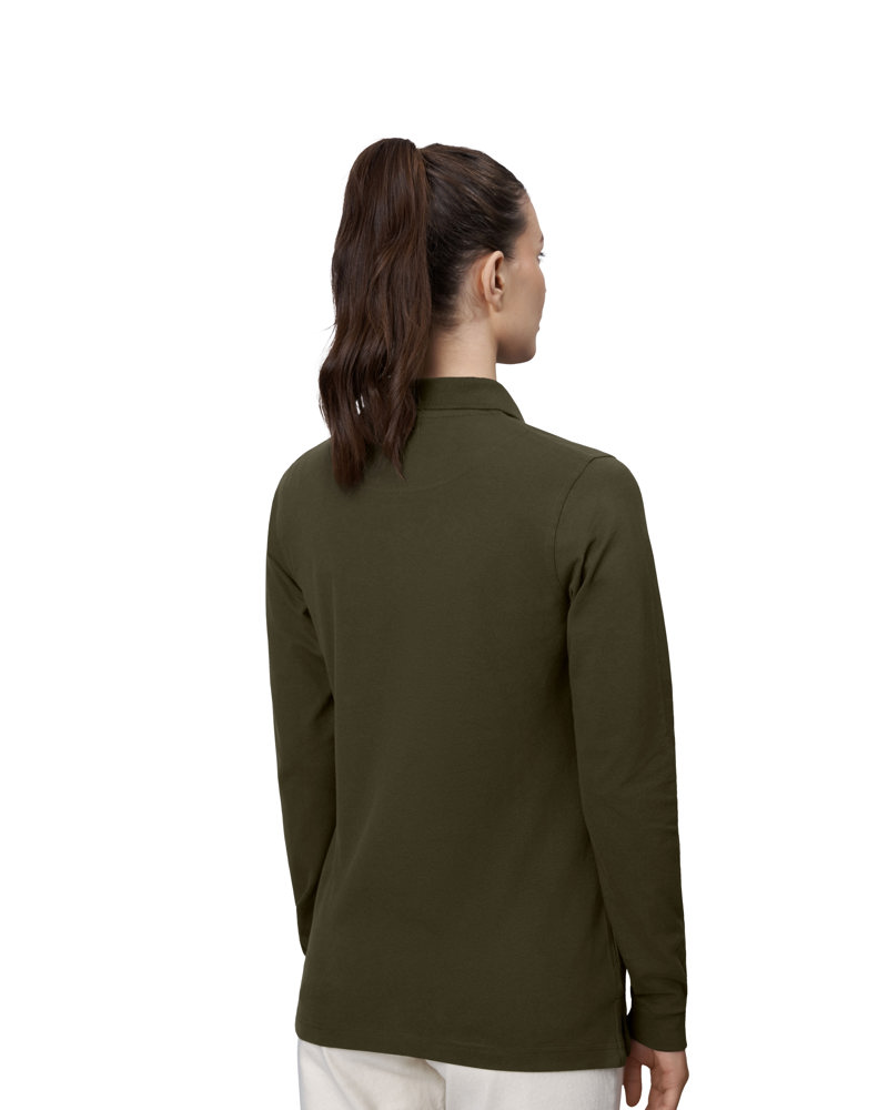 Langarm Poloshirt | Stretch | Damen