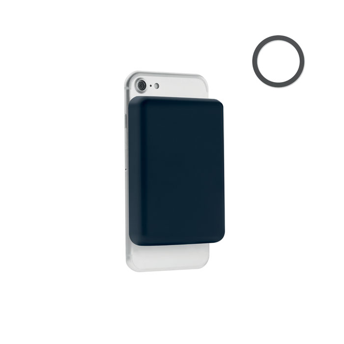 DOUBLETIC - Powerbank mit Ladestation 15W - marineblau