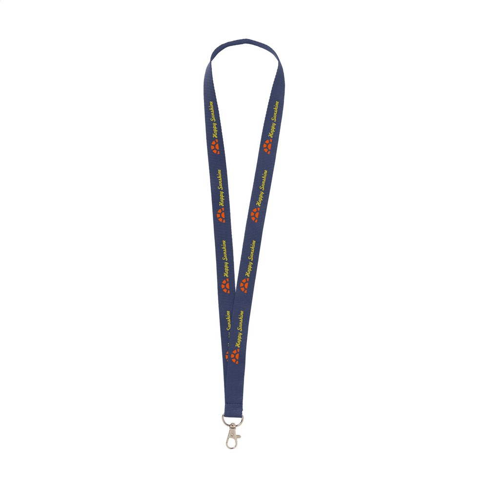 Keycord Budget 2 cm Schlüsselband - dunkel blau (± PMS 289)