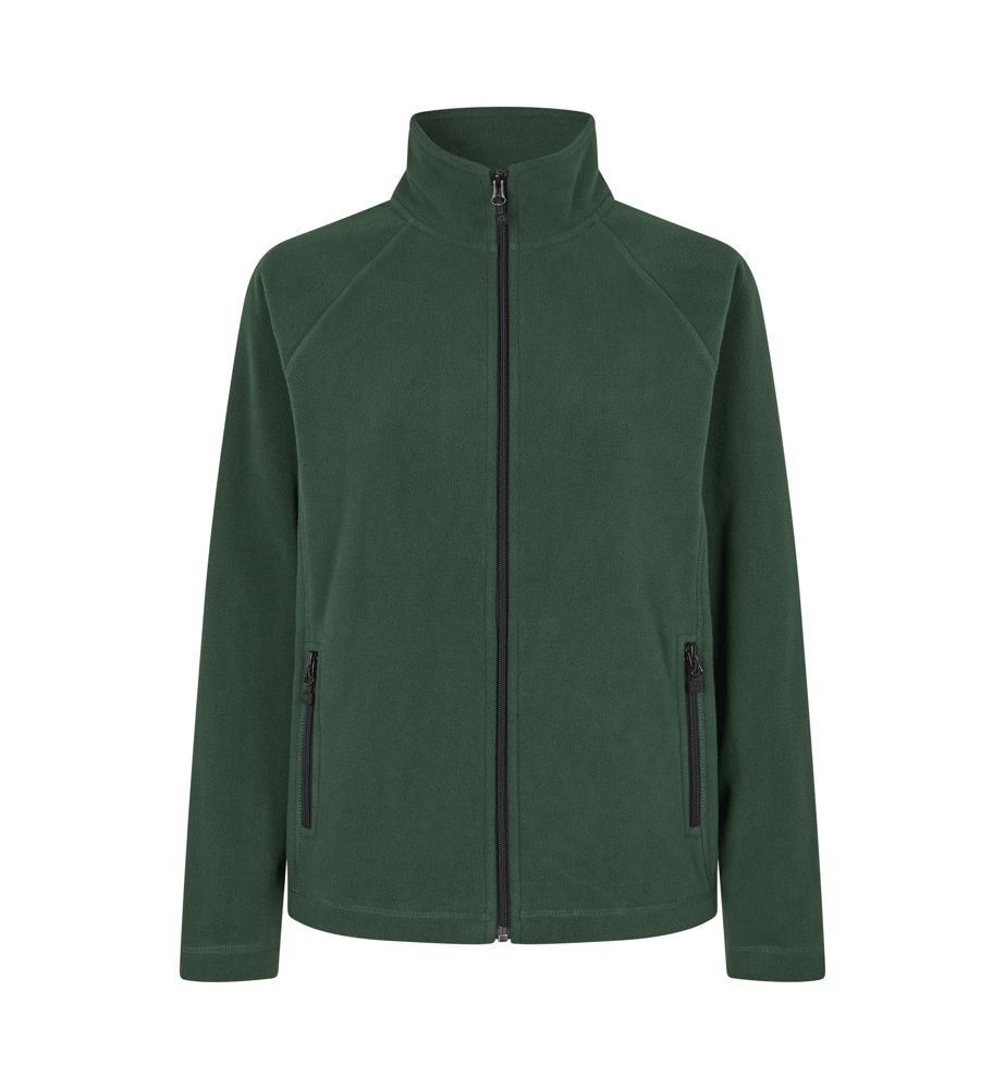 Cardigan | Microfleece | Damen - Flaschengrün (C-590)