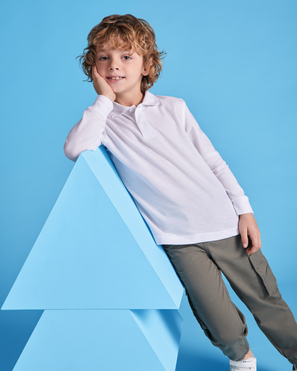 POLOSHIRT CARPE KIND S/5/6 WHITE