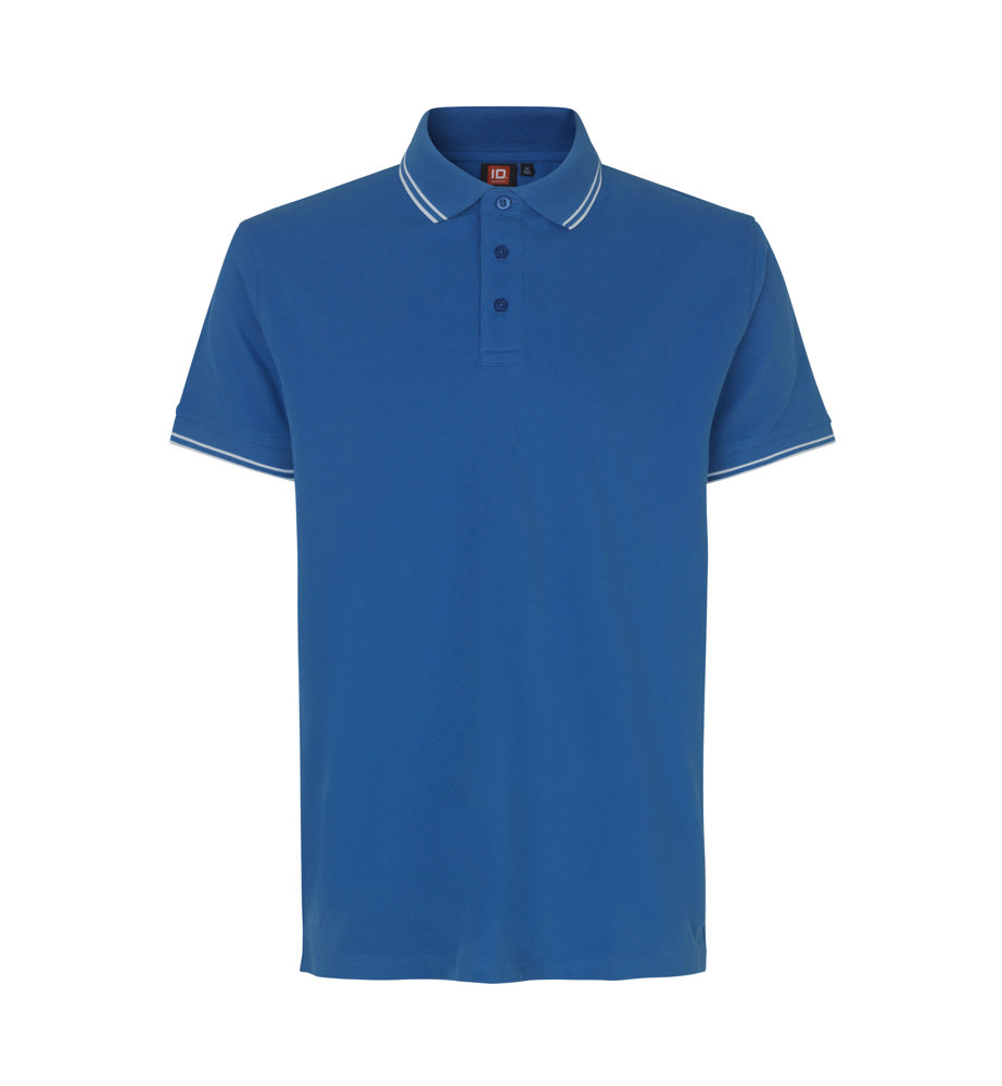 Kontrast Poloshirt | Stretch - Azur (C-735)
