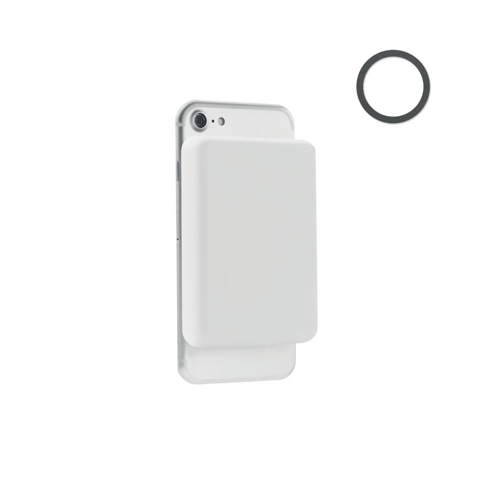DOUBLETIC - Powerbank mit Ladestation 15W - weiß