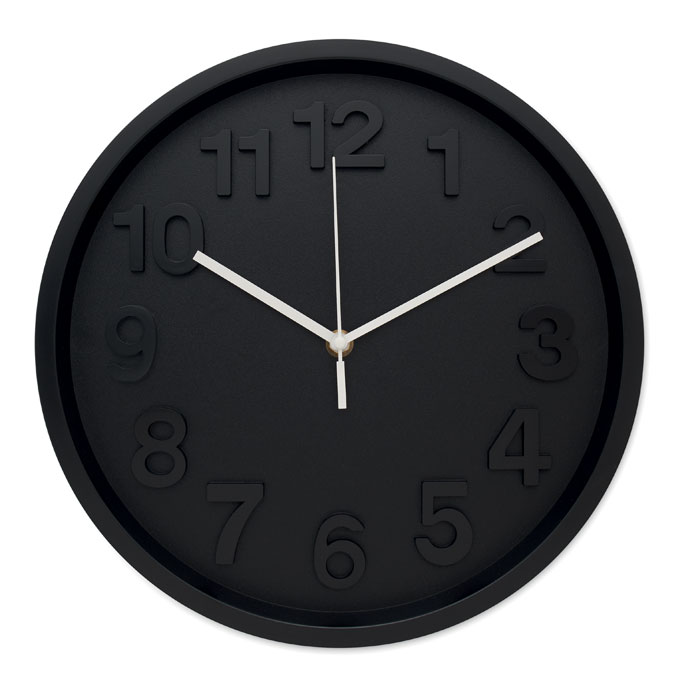 MURO - Wanduhr aus PP - schwarz