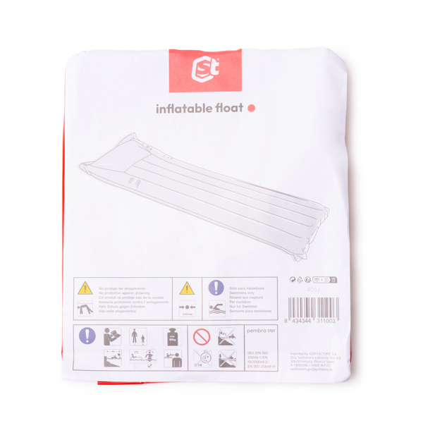 AUFBLASBARE MATTE PEMBRA S/EINHEITSGRÖSSE RED