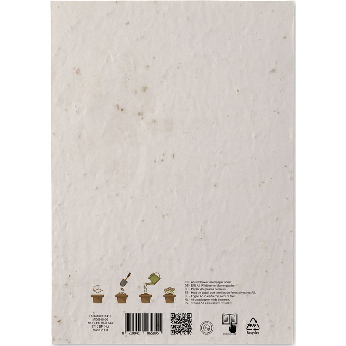 ASIDE - DIN A5 Wildblumen-Samenpapier